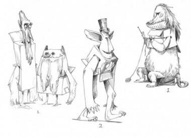 Sketches of the 'Box Trolls'